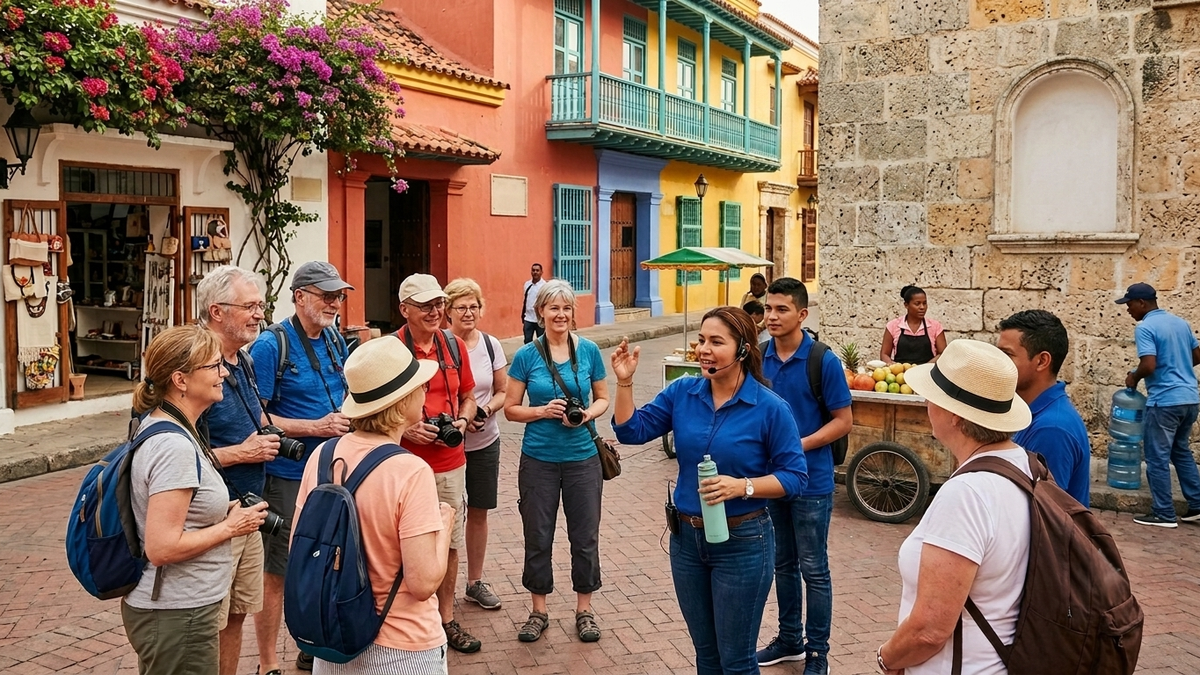 El flujo de turistas internacionales contribuyó al crecimiento del sector turístico colombiano en 2025.