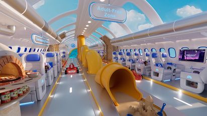 Toboganes y piscina a bordo: estos son los vuelos del futuro para los niños españoles