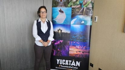 Michelle Fridman, Secretaria de Turismo de Sefotur tuvo una gira por Colombia y Perú para promocionar el destino Yucatán.
