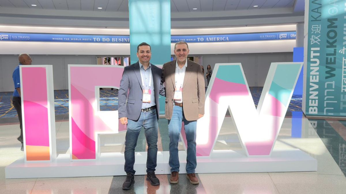 LaPlace Operador Turístico: Fernando Benedetti, director comercial; y Juan Manuel Ramallo, director general.