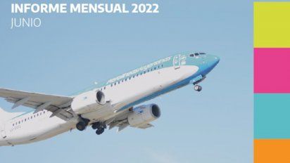 Cubierta del informe mensual correspondiente a junio, de la ANAC.
