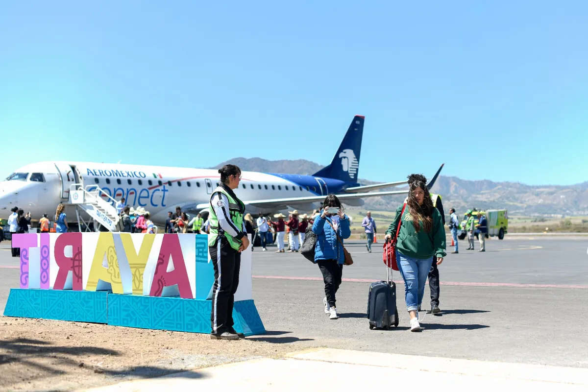 Aeroméxico inició operaciones en el nuevo vuelo que conecta CDMX con Tepic, Nayarit.