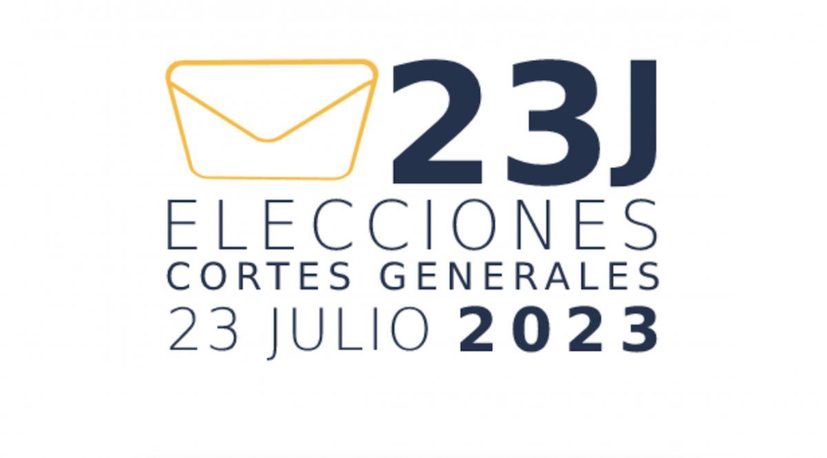 Cartel Oficial del Ministerio del Interior de las elecciones generales del 23 de julio de 2023.
