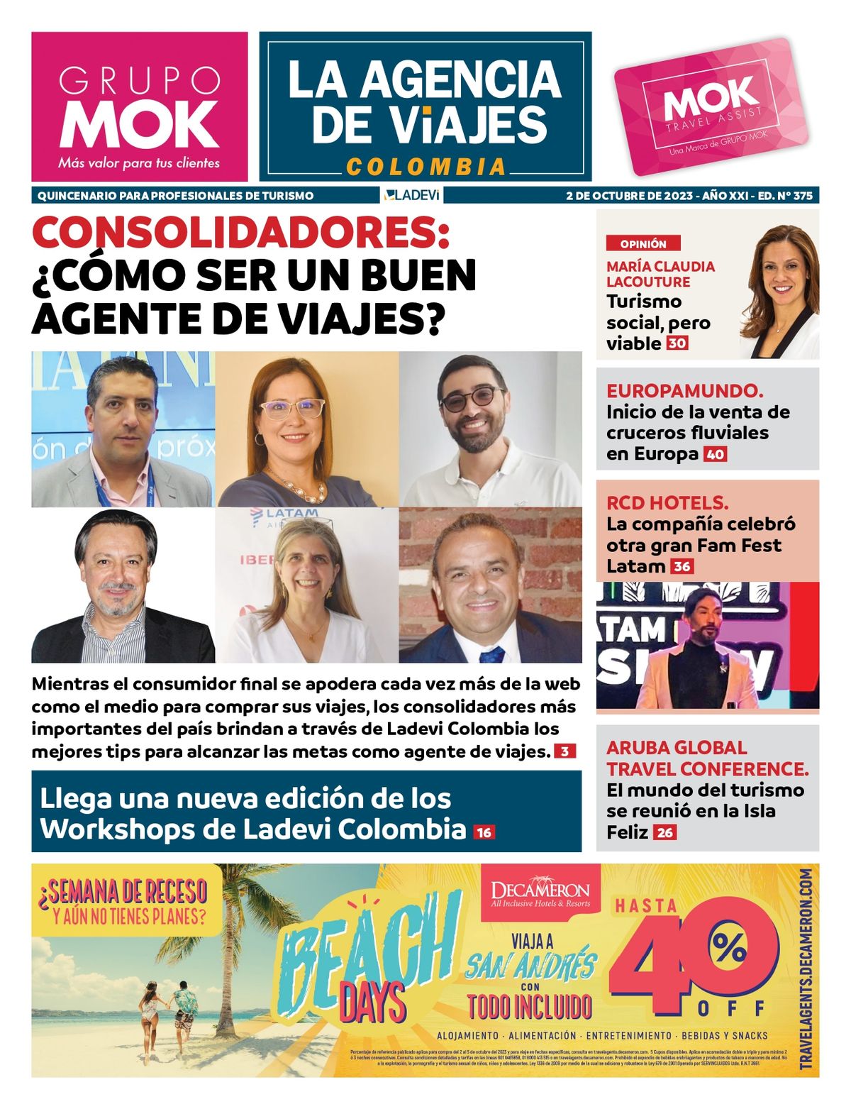 Revista La Agencia de Viajes, edición #375.