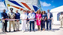 Antigua y Barbuda le dio la bienvenida al Arvia, el crucero más grande que ha llegado al puerto de Saint John.