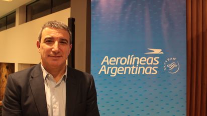 Fabián Lombardo, director comercial, planeamiento y gestión de rutas de Aerolíneas Argentinas.