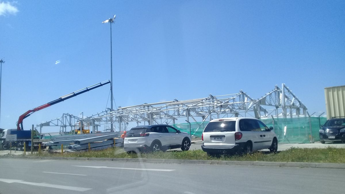 Las construcciones del Aeropuerto El Tepual empezaron en abril de 2019.