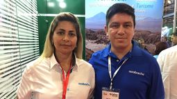 Sandra Alves, ejecutiva comercial para Brasil, y Julio Morales, director comercial para América Latina de Azabache.