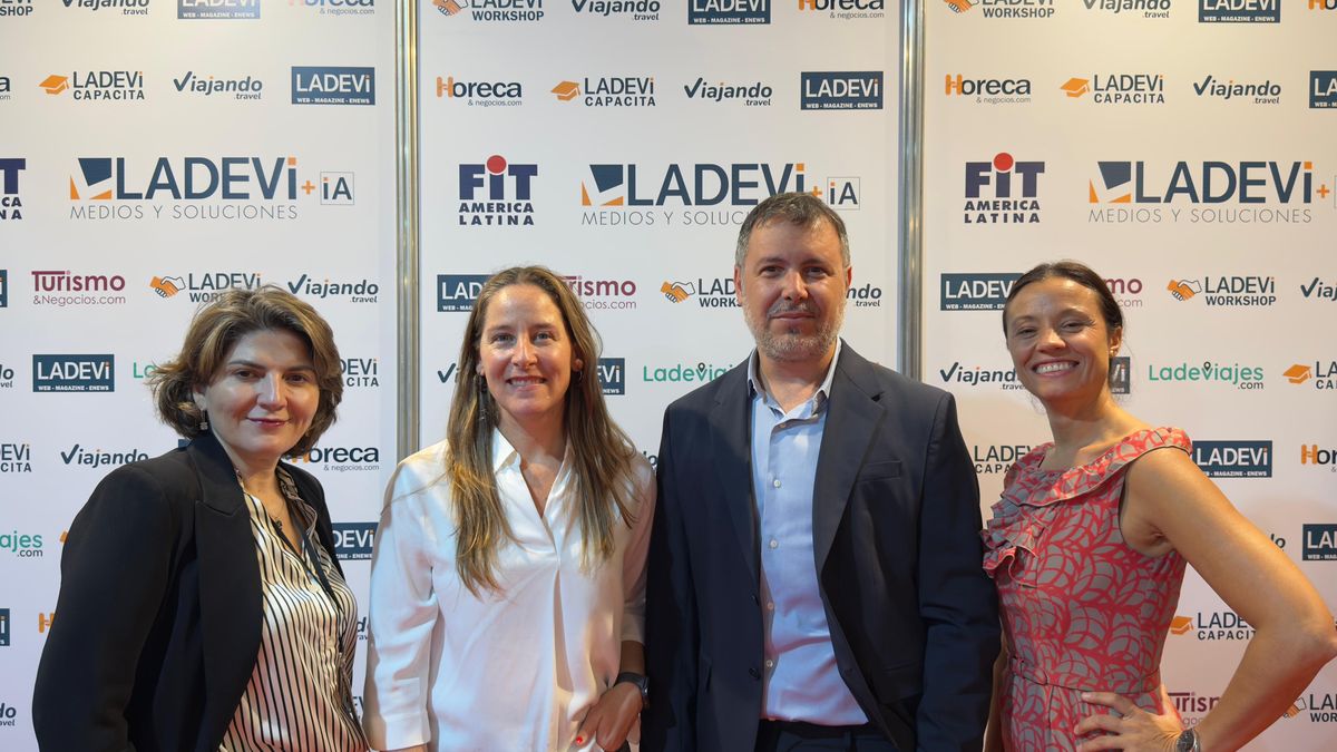 Palladium Hotel Group: Verónica Armani, Regional Sales Manager Cono Sur; Hugo Ariel Zaccardi, Account Executive; Agueda Iglesias, encargado de marketing, y María Victoria Pedrozo, Sales Executive MICE-LATAM.&nbsp;