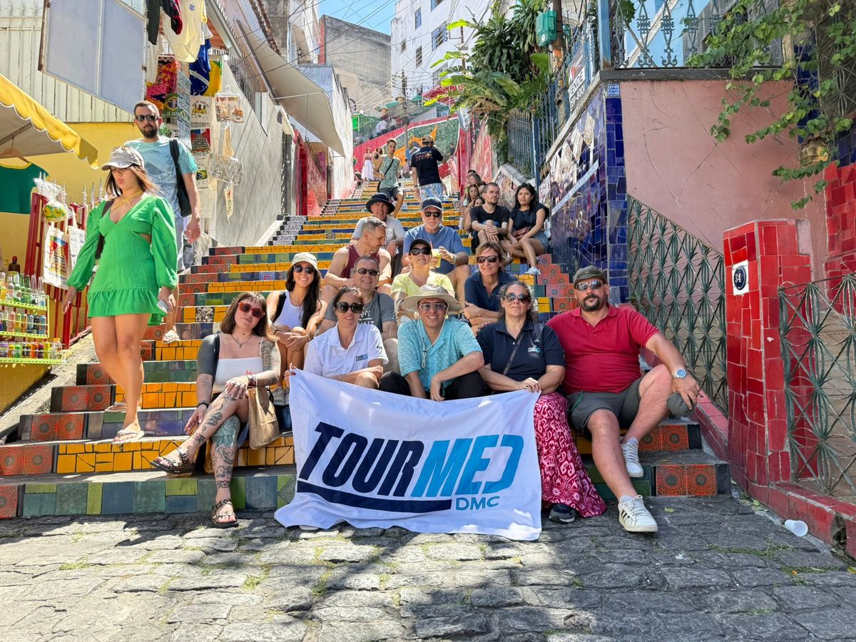 Tourmed DMC: el paseo de los invitados combinó tres de los destinos más emblemáticos de la franja montañosa carioca con una vista única del paisaje urbano, las playas y la bahía.