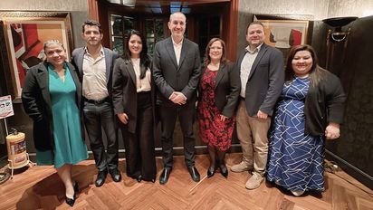 Juan Diego Zapata, director general de PriceTravel Colombia; Rafael Durand, COO; Zoraida Cedeño, directora B2B para Latinoamérica; Juan Socas, CCO; y Yadira Acosta, líder de Comunicación y Relaciones Públicas de PriceTravel Holding.