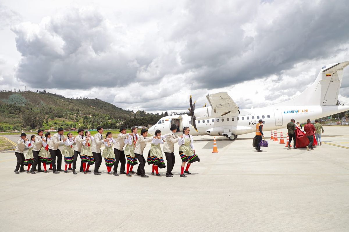 Boyacá, ya tiene su primer vuelo comercial.
