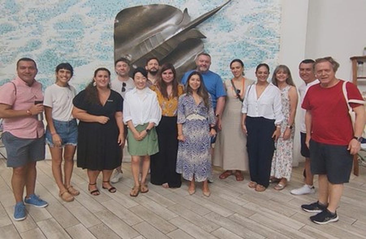 Los profesionales invitados al fam tour en Islas Caimán.