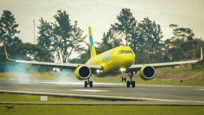 Uno de los Airbus A320NEO de Viva Air.