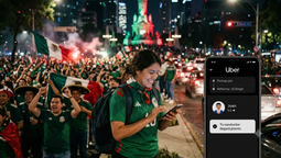 Uber destaca un crecimiento importante en sus servicios durante la Copa Mundial de Fútbol 2026.