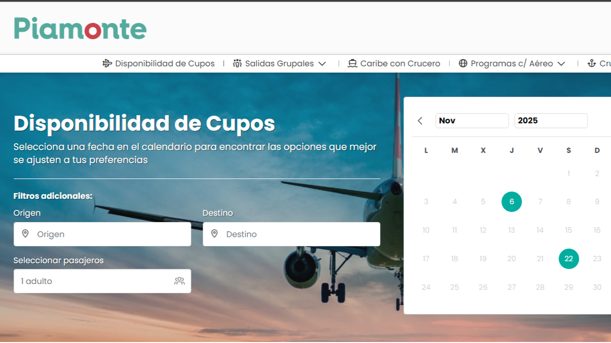 Piamonte: nueva herramienta para los agentes de viajes.