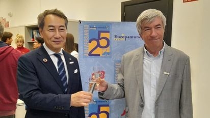 Encuentro de JTB y Europamundo: Eijiro Yamakita y Luis García Codrón brindaron por los resultados y por el futuro.
