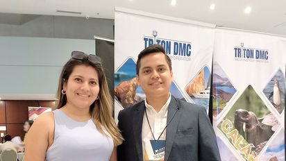 Astrid Calderón y Juan Calderón, directivos de Tritón DMC.&nbsp;