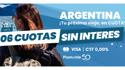 Piamonte: acción con beneficios para los pasajeros y las agencias.