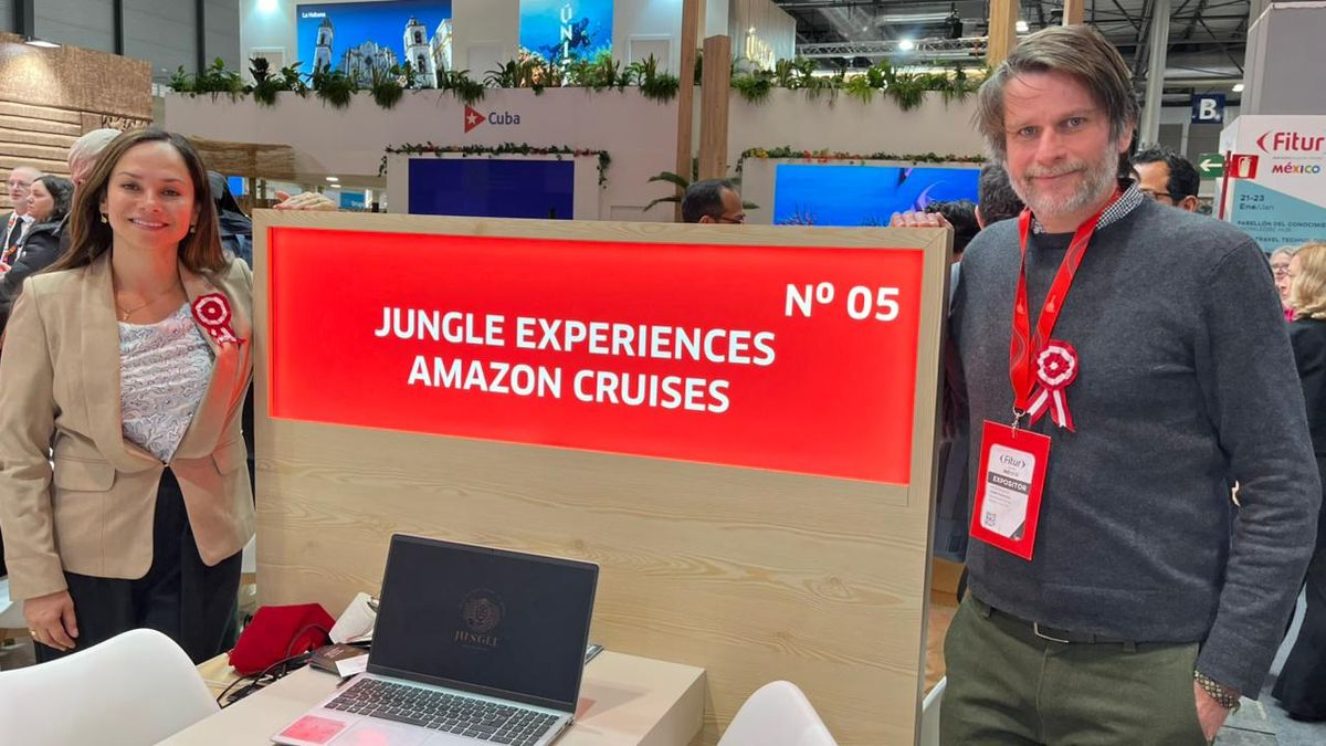 Adrien Champagnat, representante Europa y Verónica Martínez, sales manager de Jungle Experiences Amazon Cruises.