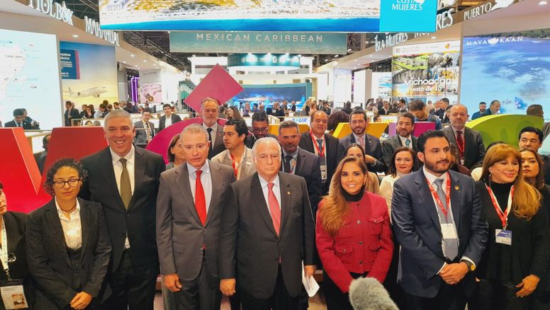 Ejecutivos de organismos de turismo de México, Ifema Madrid y Fitur.