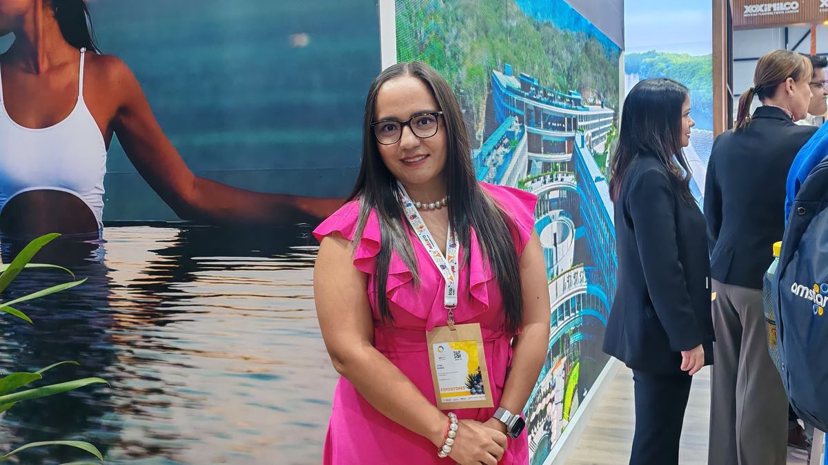 Etna Perea, directora comercial de Latinoamérica y el Caribe para Hyatt, durante el Tianguis Turístico 2025.