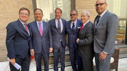 El equipo de VisitMexico USA: Marcos Achar, Jorge Islas, Kent Swig, Al Vitolo, Gary Levi y Carlos González.