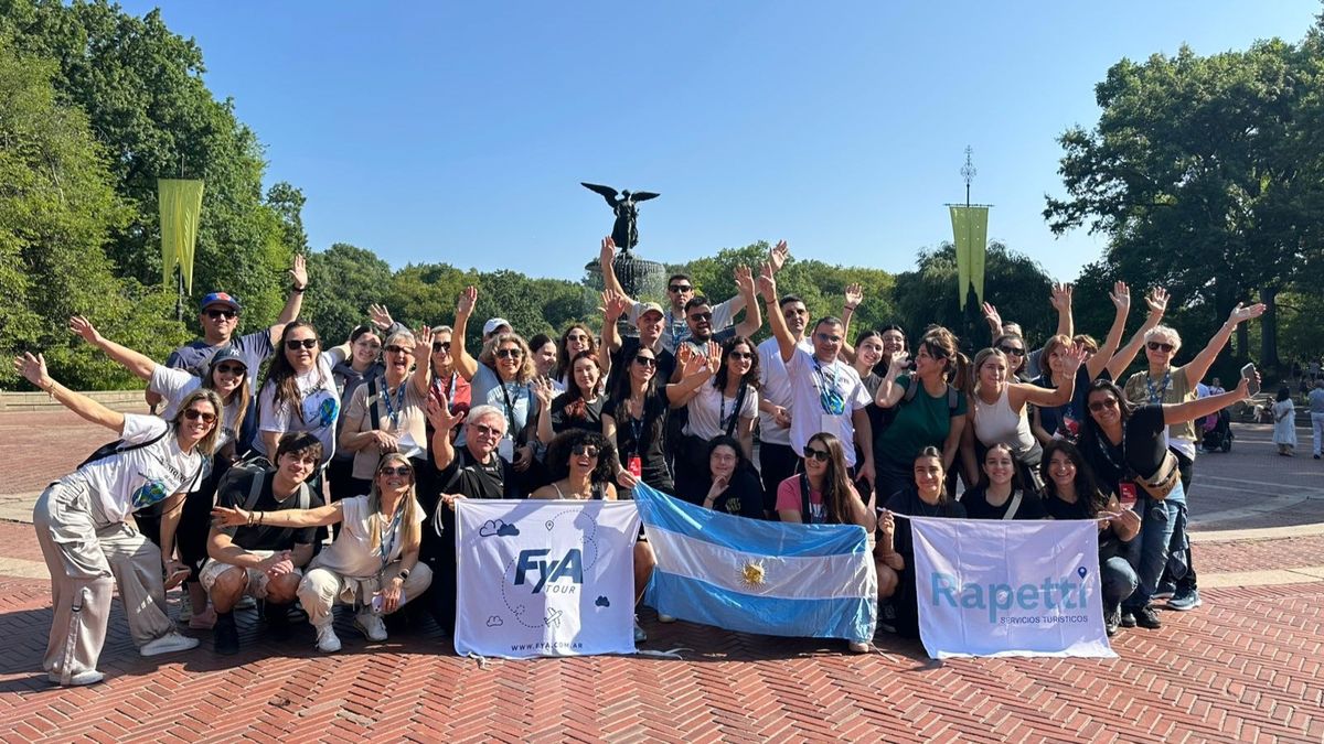 El grupo que viajó a Nueva York de la mano de FyA Tour.
