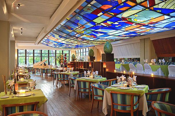 El restaurante Vitrales, una de las variantes de la oferta gastronómica.