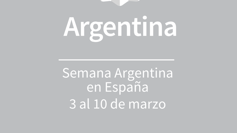 El flyer de la Semana Argentina en España.