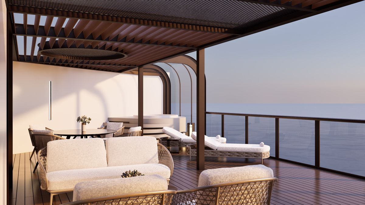 Regent Seven Seas presentó tres nuevas suites para Prestige: Skyview se divide en las suites Aura, Luna y Sola. 