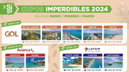 Siga Turismo: cupos para la alta 2024 con precios de preventa