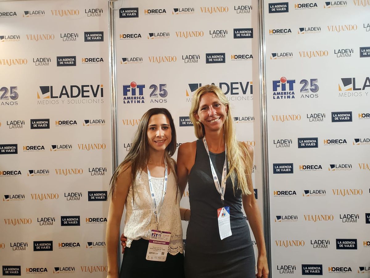 Solana y Jorgelina Turri Zanoni, presentes en la Feria Internacional de Turismo de América Latina.