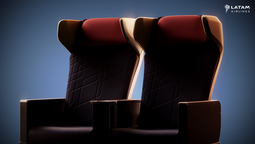 Así serán los asientos Premium Comfort de LATAM Airlines.