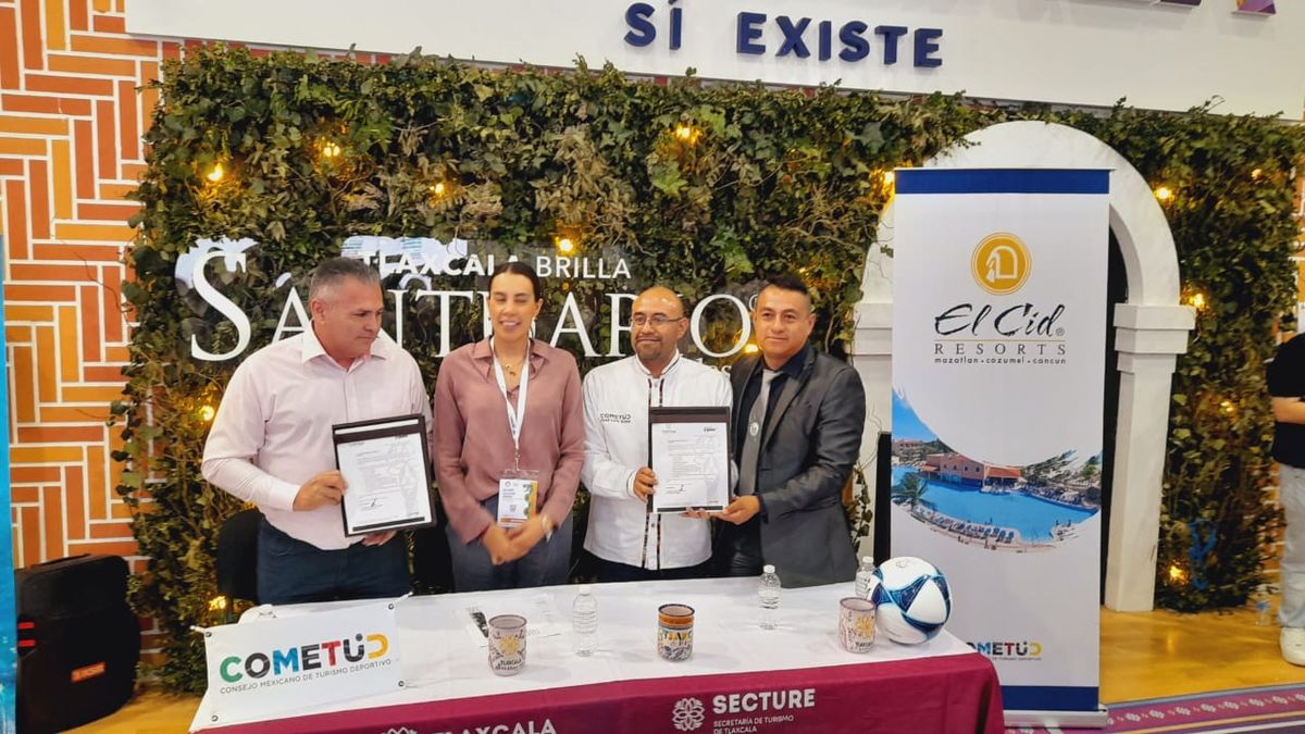 Convenio de Tlaxcala con el Cometur para incentivar la celebración de eventos deportivos en el estado.