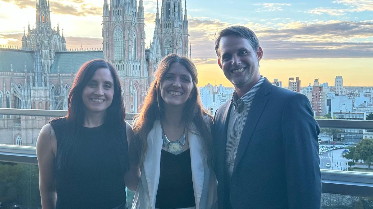 Laura Santo, Sol García, responsable de Producto de Aero; y&nbsp; Enrique Rondelli.