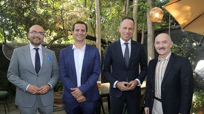 Carlos Rojas- Arbulú, Juan Carlos Selman, Michael Gort y Alfredo Babún.&nbsp;