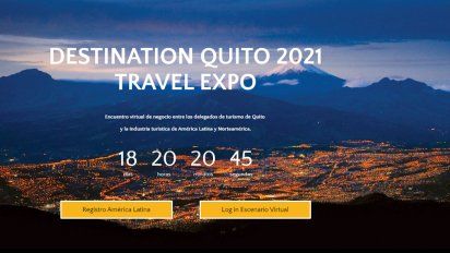 Destination Quito Travel Expo 2021 exhibirá las bondades turísticas de la capital de Ecuador.