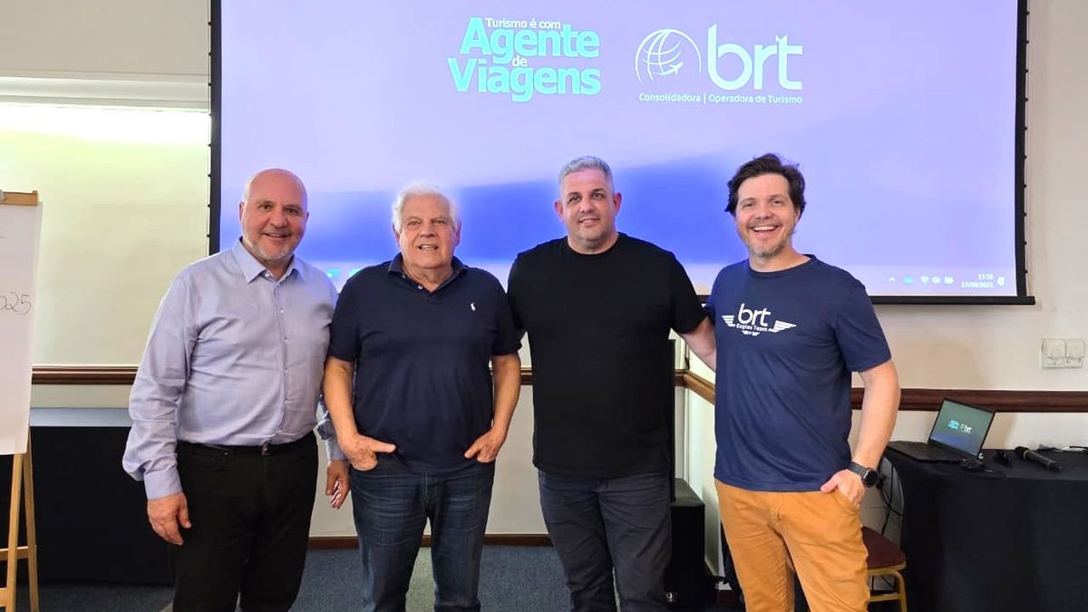 Grupo BRT: Carlos Vázquez, VP de Ventas; Eraldo Palmerini, presidente;&nbsp;Emilio Blanche, director financiero de BRT Argentina; y&nbsp;Marco Aurelio Di Ruzze, VP de Operaciones y Gestión.