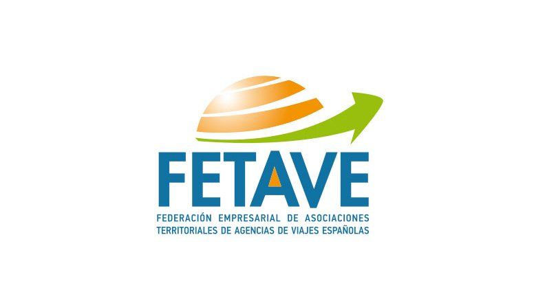 El logo de la Federación Empresarial de Asociaciones Territoriales de Agencias de Viajes Españolas (Fetave).