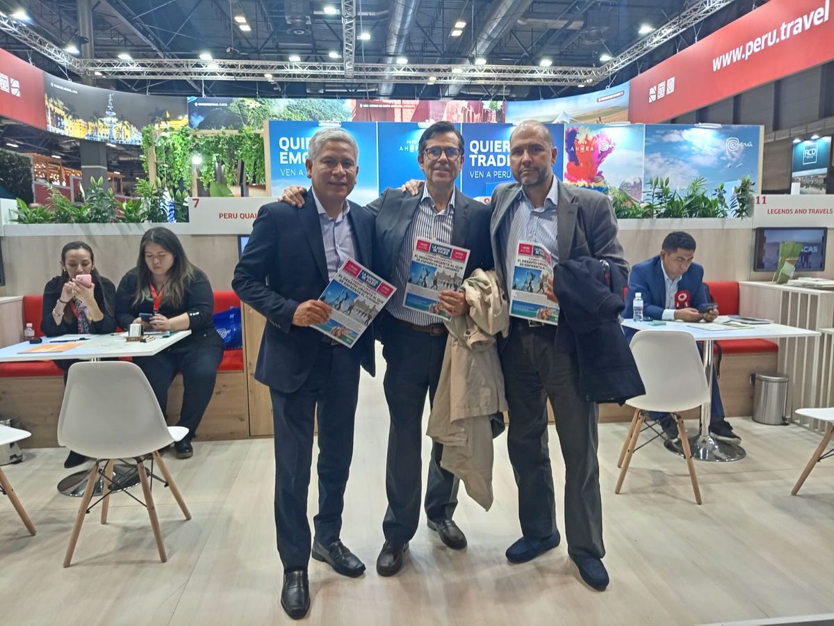 Paolo Chávez, Andrés Rincón y Mauricio Osuna de Cic Travel.