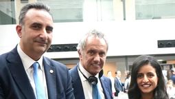 Gustavo Hani, presidente de CAT; Daniel Scioli, secretario de Turismo, Ambiente y Deportes de Argentina; y Shaikha Nasser Al Nowais, nueva secretaria general de ONU Turismo.