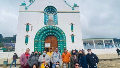 En el fam trip a Chiapas convocado por Sierra Madre el grupo visitó San Juan Chamula.