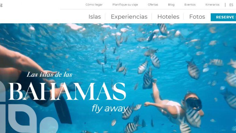 Bahamas.com está 100% en español.