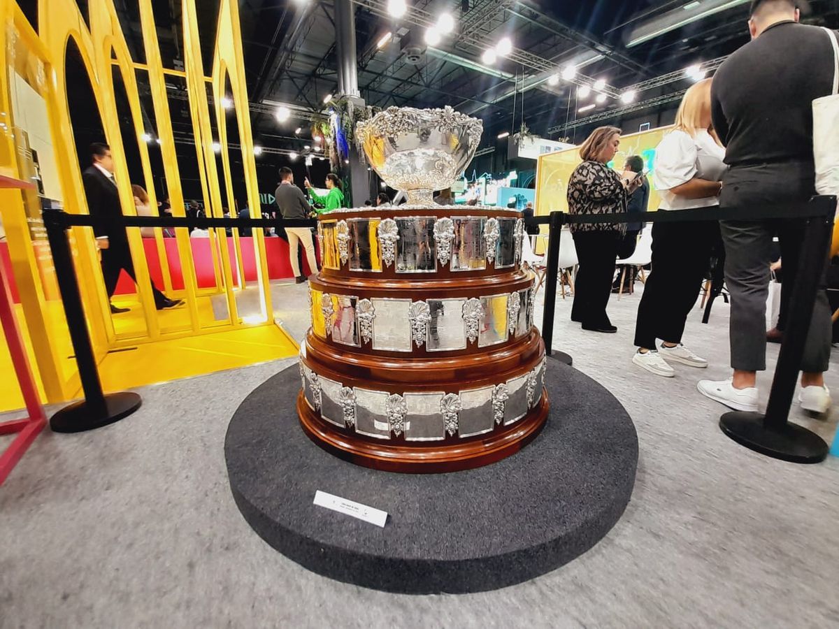 La Copa Davis, en el stand de Andalucía.