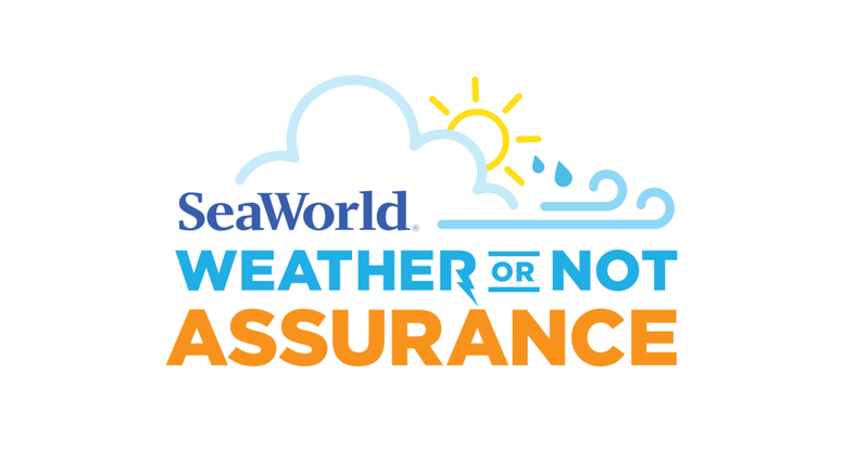 La política Weather-or-Not de SeaWorld Parks cubre eventos climáticos durante todas las estaciones, como lluvia, relámpagos, calor extremo, viento, nieve, granizo y más.