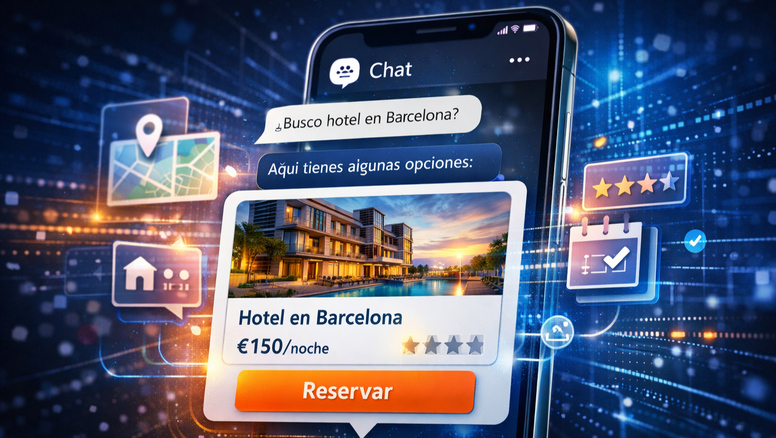 Nace una app en ChatGPT para reservar hoteles directamente en la conversación.&nbsp;