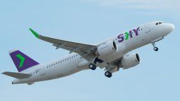 Uno de los Airbus A320NEO de Sky Airline.