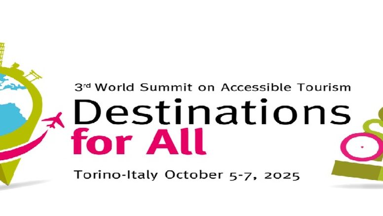 El logo de la Tercera Cumbre Mundial sobre Turismo Accesible Destinos para todos 2025.