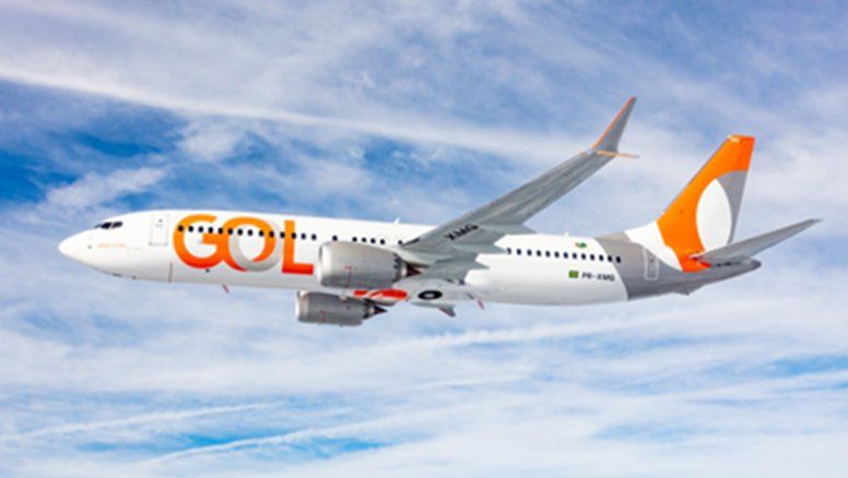 Uno de los B-737MAX 8 de Gol.